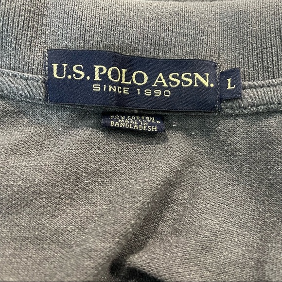 US Polo Assn Men’s Gray Polo Shirt L - Picture 3 of 4